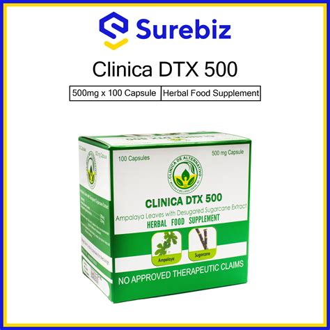 Clinica DTX 500 Ampalaya Leaves with Desugared  .